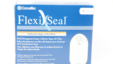 ConvaTec 411102 Flexi-Seal FMS Collection Bag w/Filter; Size 1 Liter - Box of 8